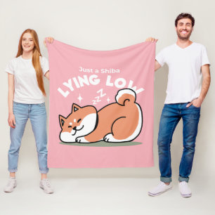 Cobertor De Velo Apenas um Shiba Mente Baixo: Design de Shiba Inu C