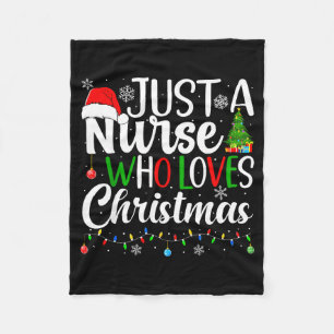 Cobertor De Velo Apenas Uma Enfermeira Que Ama O Natal Rn Enfermage
