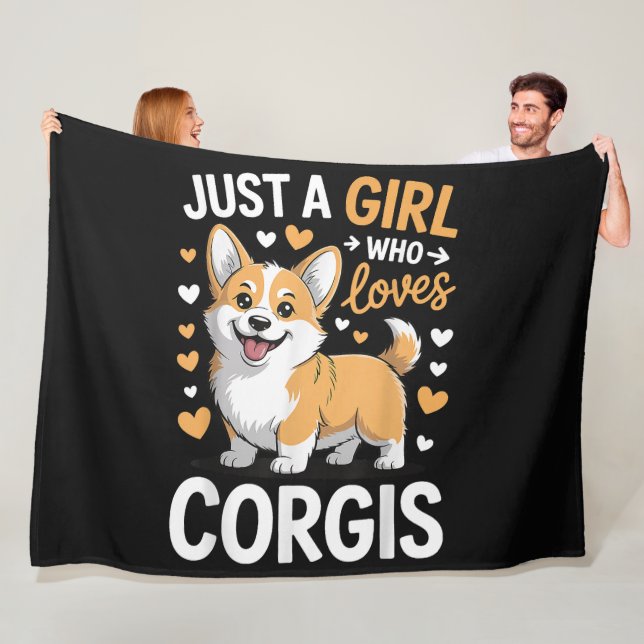 Cobertor De Velo Apenas Uma Garota Que Ama Corgis (In Situ)