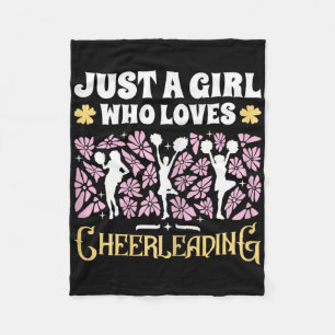 Cobertor De Velo Apenas Uma Garota Que Ama Garotas de Cheerleading