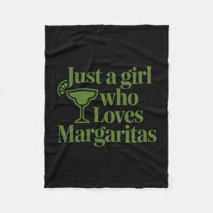 Cobertor De Velo Apenas Uma Garota Que Ama Margaritas Verão Diverti