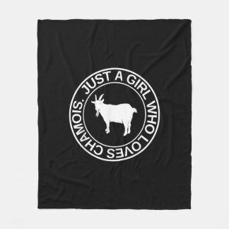Cobertor De Velo Apenas Uma Menina Que Ama Chamois Presente Para As
