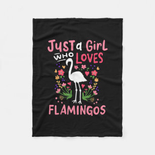 Cobertor De Velo Apenas Uma Menina Que Ama Flamingo