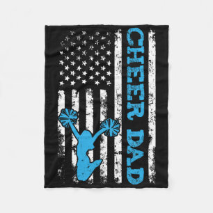 Cobertor De Velo Aplaudir Papai EUA Bandeira Americana Cheerleader 