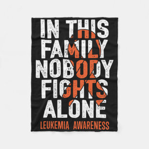 Cobertor De Velo Apoio a leucemia Squad Fighor Warrior Leukemia Aw
