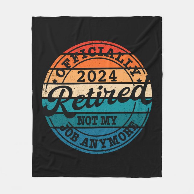 Cobertor De Velo Aposentação personalizada oficialmente reformada (Frente)