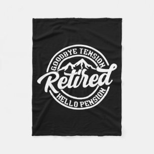 Cobertor De Velo Aposentadoria Retro Adeus Tensão Olá Aposentadoria