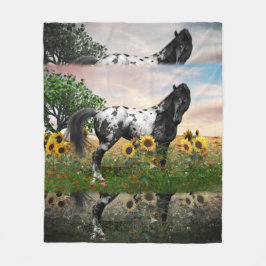 Cobertor De Velo Appaloosa Horse Fleece Blanket