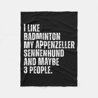Cobertor De Velo Appenzeller Sennenhund Dog Owner Badminton Lover F