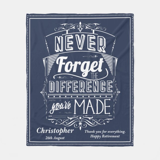 Cobertor De Velo Apreciação de Reforma Nunca Esquecer (Frente)