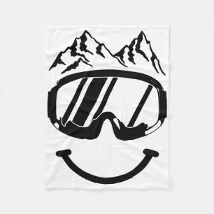 Cobertor De Velo Apres Ski Snowboard Snowmobile Engraçado Esquiando