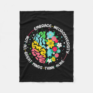 Cobertor De Velo Aproveite a neurodiversidade cerebral Autismo de c