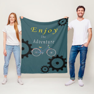 Cobertor De Velo Aproveite O Lover De Ciclo De Vintagem Da Aventura
