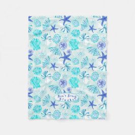 Cobertor De Velo Aqua-azul-água-lacrimejante design