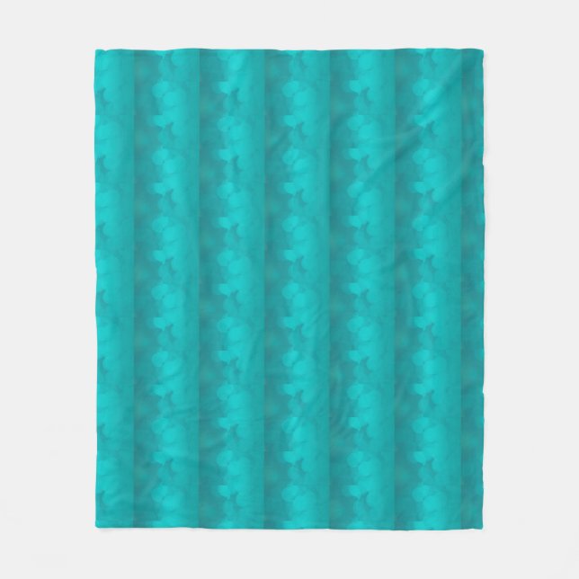 Cobertor De Velo Aqua Verde Turquesa Padrão Moderno (Frente)