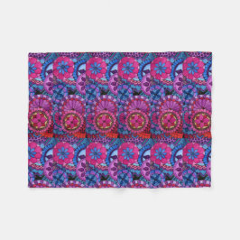 Cobertor De Velo Aquarela Arco-Íris Cores Mandala