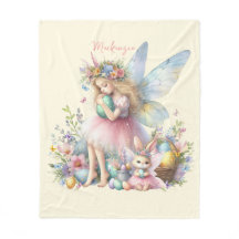 Aquarela Fada da Primavera de Páscoa