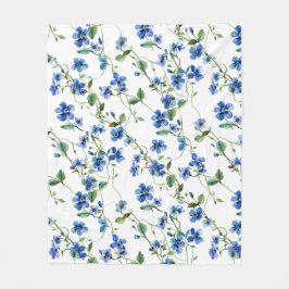 Cobertor De Velo aquarela me esqueceu não de flores