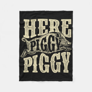 Cobertor De Velo Aqui Piggy Piggy - Caçador de Cachorro Selvagem