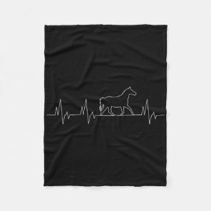Cobertor De Velo Arabe Horse Heartbeat Engraçado Equestre Lo