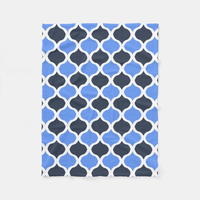 Cobertor De Velo Árabe mórdico (Cornflower e Black) (Frente)