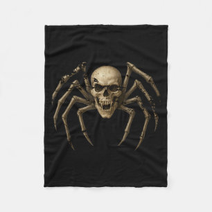 Cobertor De Velo Aranha de Crânio Assustador - Traje de Halloween G