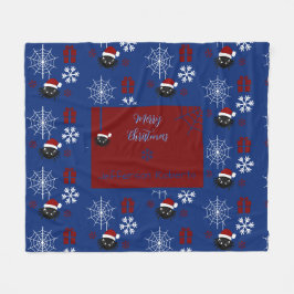 Cobertor De Velo Aranha de Natal Fofa Personalizada