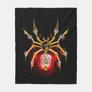 Cobertor De Velo Aranha steampunk em preto