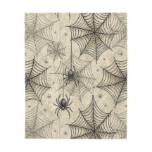 Aranhas Vintage e Padrão de Halloween de Webs
