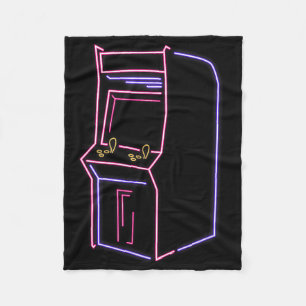 Cobertor De Velo Arcade Video Gamer Game Machine Vintage 80s 90s Re