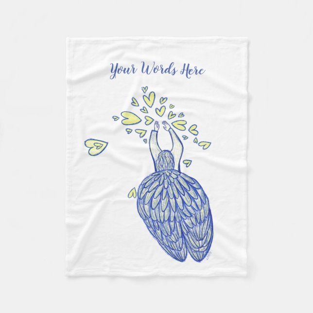 Cobertor De Velo Archangel Michael's Support Custom Fleece Blanket (Frente)