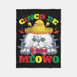 Cobertor De Velo Arco Branca Engraçado Coluna Cinco De Mayo Gatinho