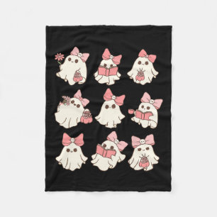 Cobertor De Velo Arco cor-de-rosa Ghost Halloween Spooky Seas