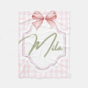 Cobertor De Velo Arco de Ensino Personalizado Lainey Baby Girl
