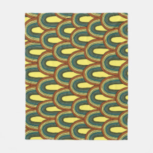 Cobertor De Velo Arco-Íris Desenho-Mão: Charme Sem Costura Vintage.