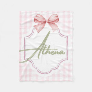 Cobertor De Velo Arco Personalizado de Enfermeira Athena Baby Girl 