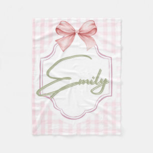 Cobertor De Velo Arco Personalizado de Enfermeira Emily Baby Girl &