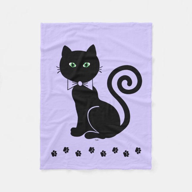 Cobertor De Velo Arco Tie Cat Fleece (Frente)