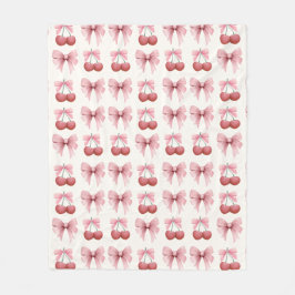 Cobertor De Velo Arcos rosa e Cherries Girly Coquette