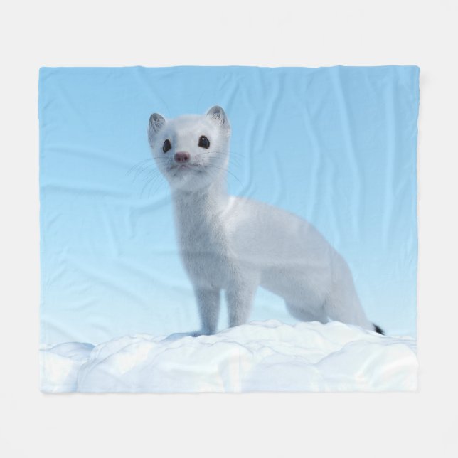Cobertor De Velo Arctic Weasel Charm (Frente (Horizontal))