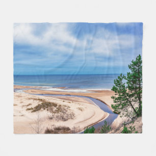 Cobertor De Velo Areia branca perto do mar Báltico, na Letónia