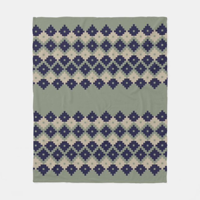 Cobertor De Velo Argyle fair isle seamless pattern designabstract,  (Frente)