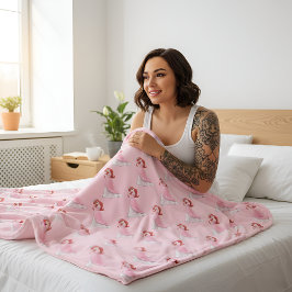Cobertor De Velo Ariel Fleece Blanket