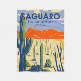 Cobertor De Velo Arizona do Parque Nacional do Saguaro, gigante do 