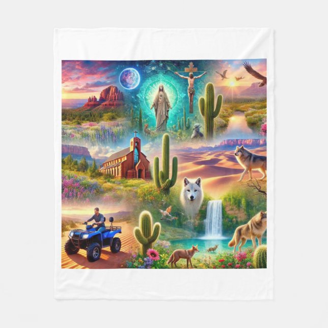 Cobertor De Velo Arizona Espiritual (Frente)