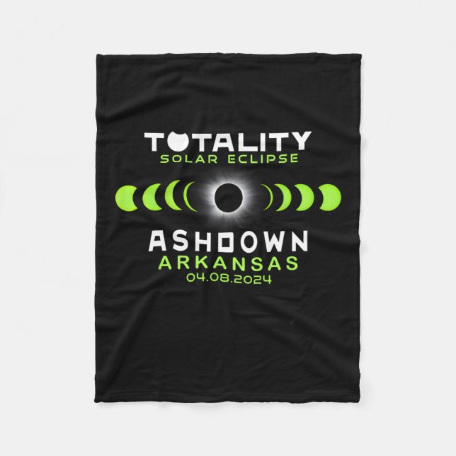 Cobertor De Velo Arkansas Total Solar Eclipse 2024 (Frente)
