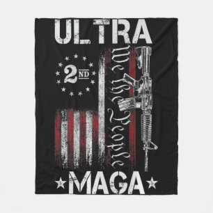 Cobertor De Velo Arma Ultra MAGA AR- Bandeira Patriótica Americana