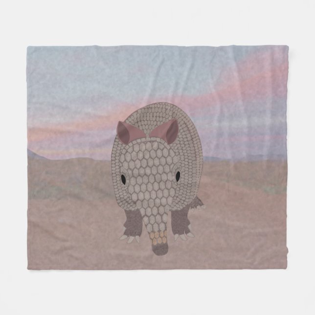 Cobertor De Velo Armadillo Fleece Blanket (Frente (Horizontal))