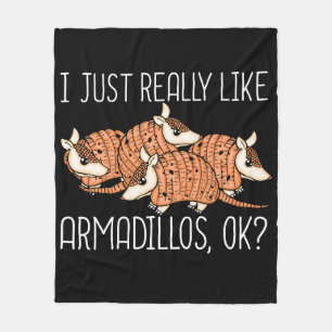 Cobertor De Velo Armadillo Lover Wildlife Animal Gift Armadillo