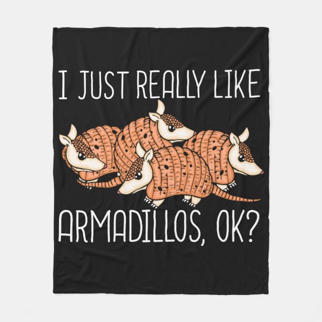 Cobertor De Velo Armadillo Lover Wildlife Animal Gift Armadillo (Frente)